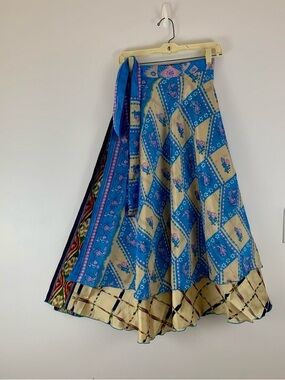 Reversible Maxi Wrap Skirt